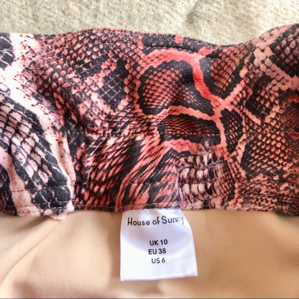 House of Sunny snakeskin print pants - Picture 8 of 12